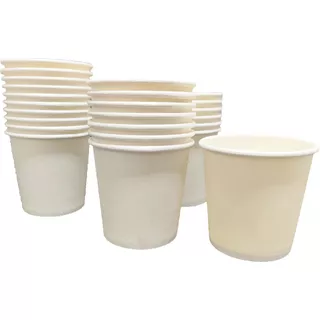 1000 Vasos Para Café Encerado Biodegradable 4 Oz 