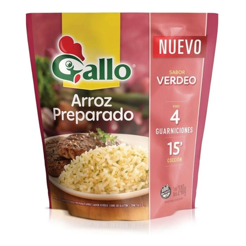 Arroz Preparado Verdeo Gallo X240 Gr