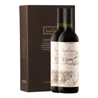 Vino Saint Felicien Cabernet Sauvignon Estuche X 2un X 750cc