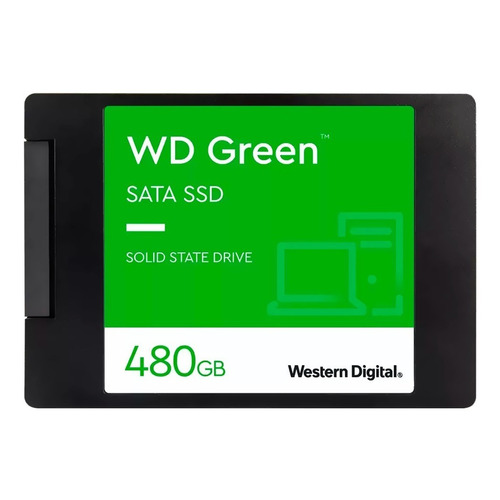 Disco sólido interno Western Digital WD Green WDS480G3G0A 480GB negro