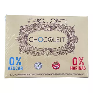 Alfajores De Chocolate Blanco Chocoleit S/azúcar Ni Tacc 6 U