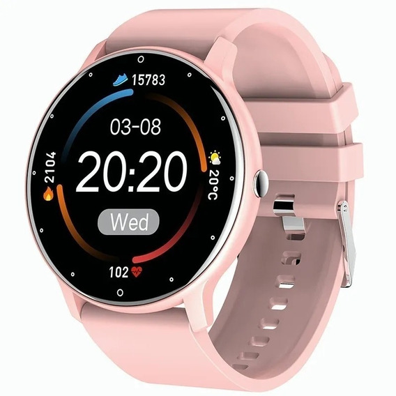 Smartwatch Genérica ZL02D 1.28", malla  rosa