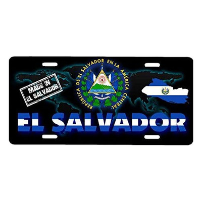 Placa De Matrícula De Aluminio De Salvador, Señal De ...