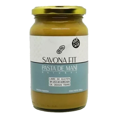 Pasta De Maní Natural Sin Tacc X 400 Gr - Savona Fit