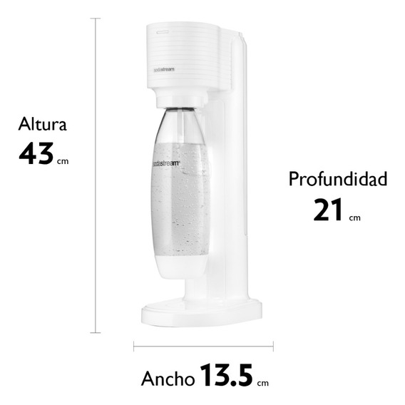 Máquina Para Hacer Soda Sodastream Gaia (blanca)