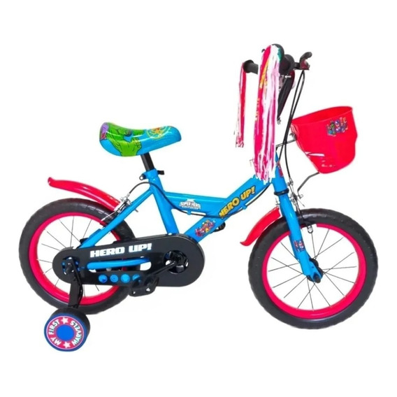 Bicicleta Infantil Disney Rodado 14 Rueda Goma Eva C/ Rayos