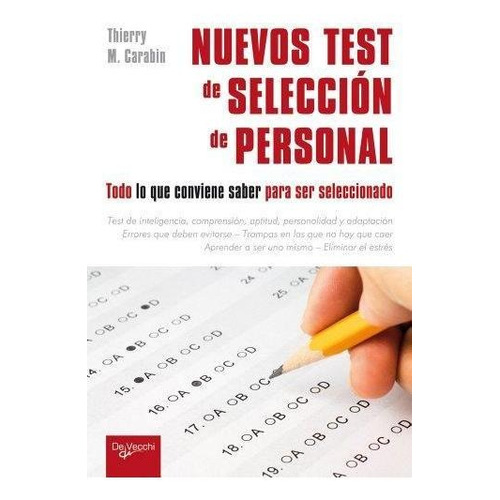 Libro Nuevos Test De Seleccion De Personal De Thierry M. Car