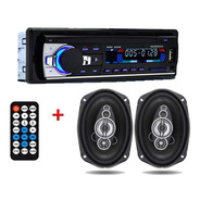 Stereo Bluetooth Estereo J520 Auto Usb Mp3 Fm + 2 Parlantes