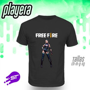 Playeras Free Fire Ff-003 De Color Con Envio