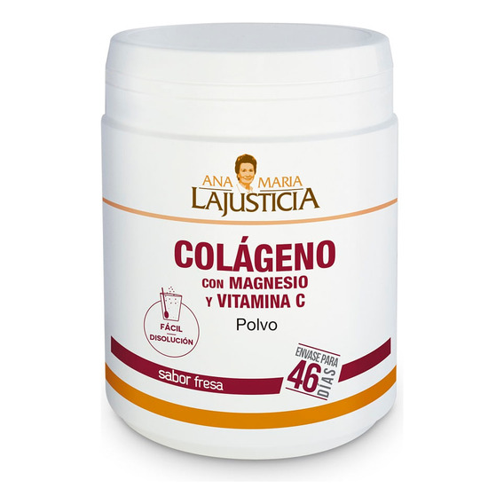 Colageno Con Magnesio Y Vitamina C Sabor Fresa Polvo X 350g 