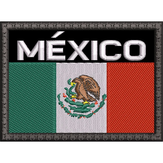 Pack De 10 Pza Bordado Bandera De México Con Velcro
