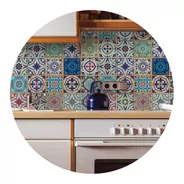 Adesivo Azulejo 10x10 Cm 200un Cozinha Antigo Santa Cruz
