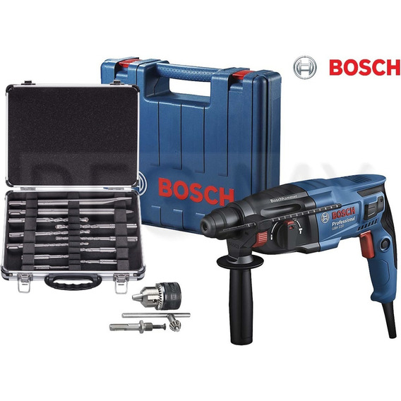 Martillo Perforador Sds-plus Bosch Gbh 220 + Kit Brocas 