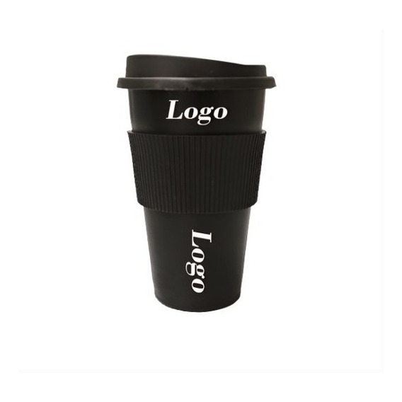 50 Vasos Térmico Mug Logo Personalizados 300 Ml Tapa Faja 