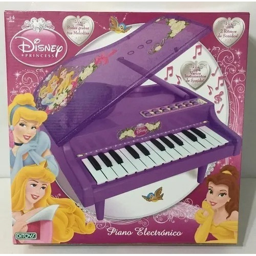 Piano Disney Princesas Organo Tipo Piano De Cola Ditoys Color Lila