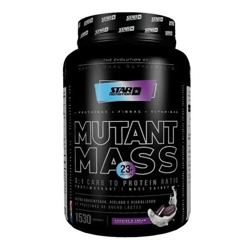 Mutant Mass Star Nutrition 1,5 Kg  Ganador  De Masa Muscular Sabor Cookies