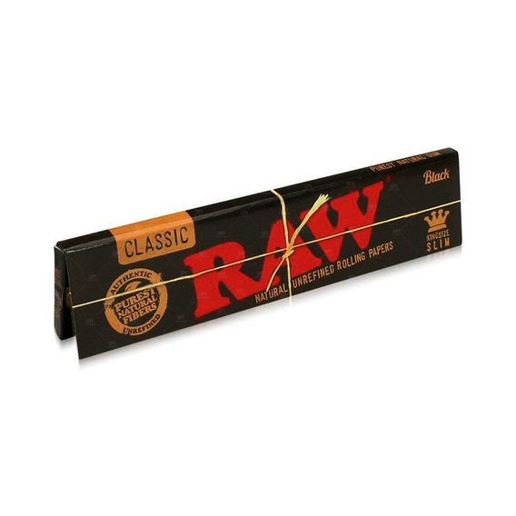 Raw black king size slim papel para armar sedas 