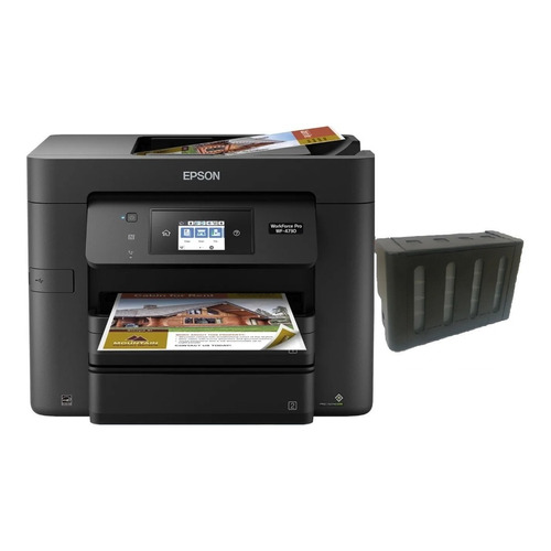 Impresora a color  multifunción Epson WorkForce Pro WF-4730 con wifi negra 100V - 120V