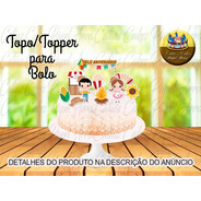 Topo Topper Para Bolo Festa Junina Cute Baby