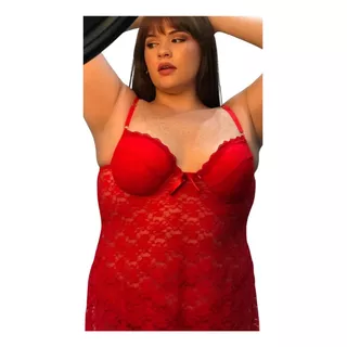 Camisolin Ivanna De Encaje Con Taza Soft Talle Grande Curvy