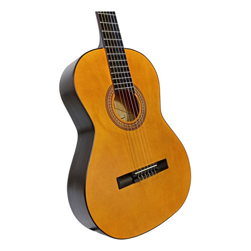 Guitarra Clásica Española M09 Tapa Aros De Cedro Marron Mate Color Amarillo
