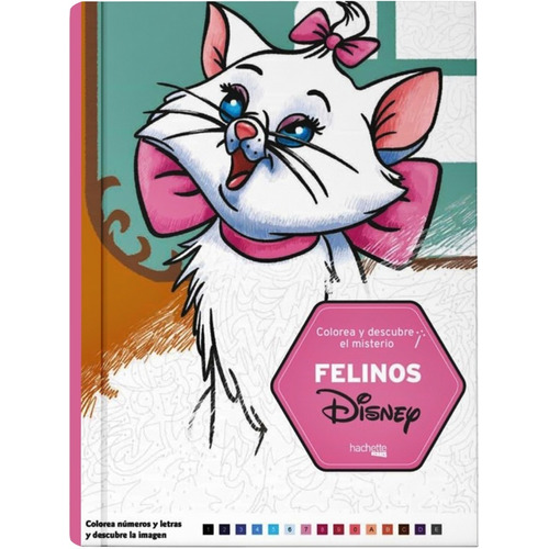  Colorea Y Descubre El Misterio- Felinos Disney- Original