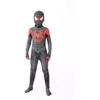 Fantasia Marvel Infantil Miles Morales Homem Aranha Top Luxo