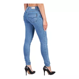 Oggi Jeans - Mujer Pantalon Lucy Satin Sky