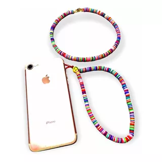 Choker Y Strap Para Celular De Puca Multicolor Aesthetic