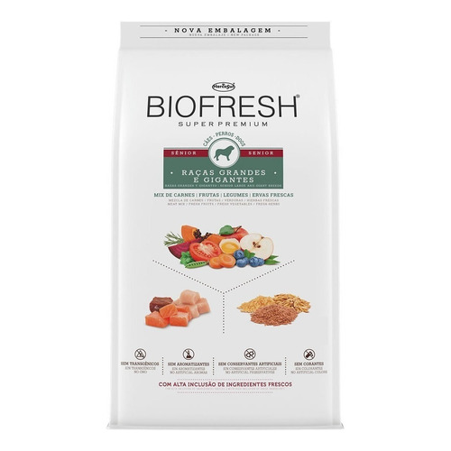 Alimento Biofresh Super Premium para perro senior de raza grande y gigante sabor mix en bolsa de 3kg