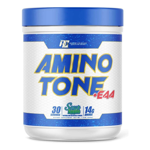 Ronnie Coleman Amino Tone + Eaa 30 Serv Aminos Escenciales Sabor Manzana