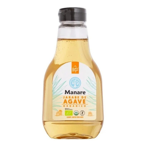 Jarabe De Agave Organico 330 Grs Manare.  Sin Gluten