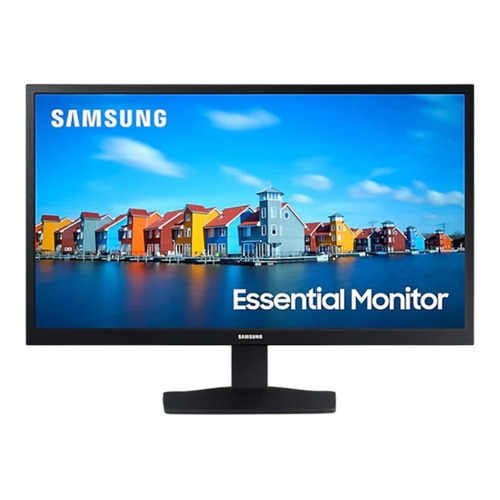 Monitor Samsung 22 Plano Fhd Con Amplio Ángulo De Visión Color Negro N a