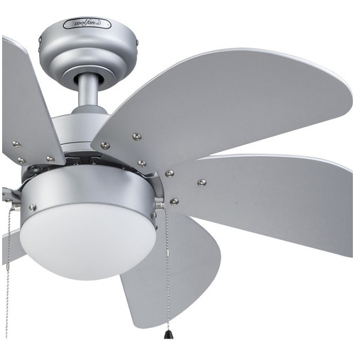 Ventilador De Techo Tramontana 6 Aspas Plata 30 Pul Coolfan