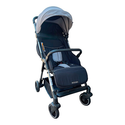 Coche Cuna Bebé Mega Baby Aria Ultraliviano Y Compacto Color Gris