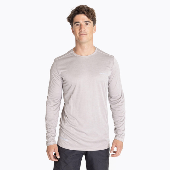 Polera M/l Merrell Agility Tee Gris Hombre