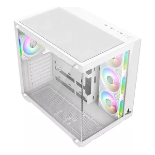 Gabinete Chasis Caja Gamer Iceberg Crystal Cube Blanco X7fan