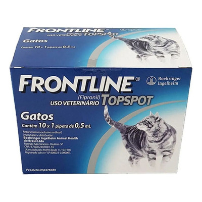 Antipulgas E Carrapatos Frontline Topspot Para Gatos 10 Unid