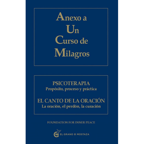 Libro Anexo A Un Curso De Milagros /