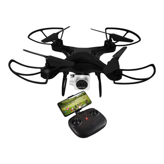 Drone Con Camara Transmite En Vivo Celular Fpv Wifi Luz Led