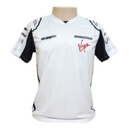 Camiseta Barrichello Brawn - Branca