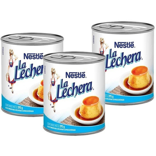 Leche Condensada La Lechera 395grs X 3 L - G