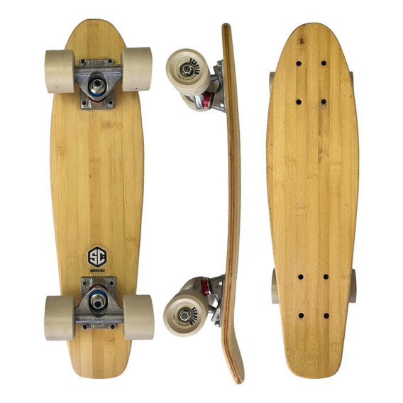 Skate Retro Madera Mini Lonboard Scooter Italy Estilo Penny Penny Retro