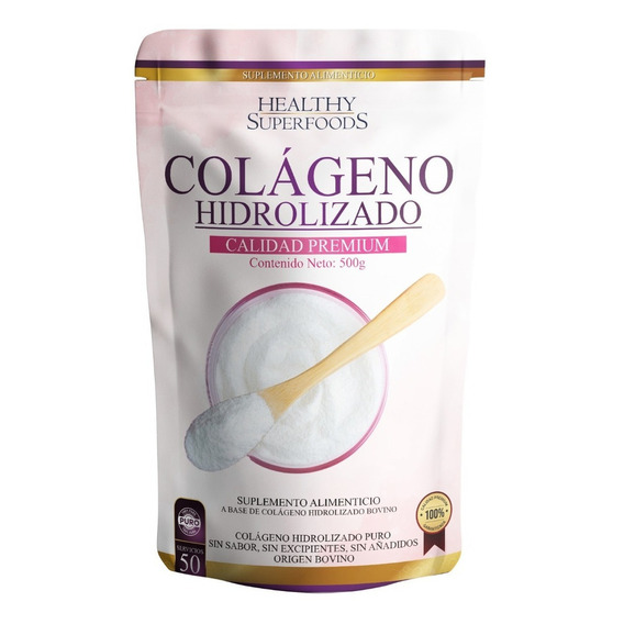 Colágeno Hidrolizado Puro 500g  50 Porciones Sabor Natural