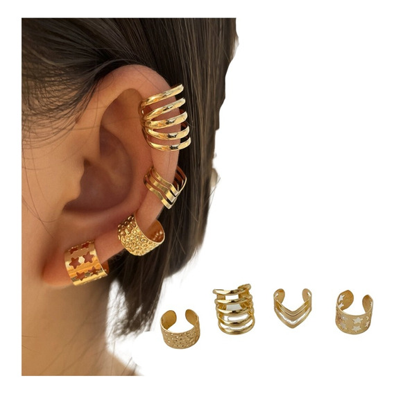 Aretes Mujer Ear Cuff Solitario Set Ear Cuff Maravilla