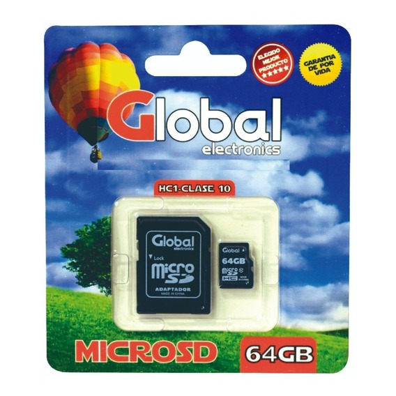 Tarjeta De Memoria Global 64gb Sd Clase 10