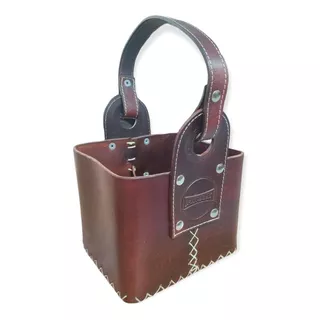 Bolso Matero Canasta 4x4 | 100% Cuero 