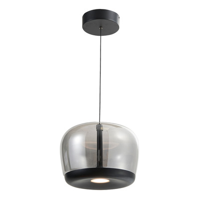 Colgante Quesada Led Vidrio Fume Alta Calidad Diseño