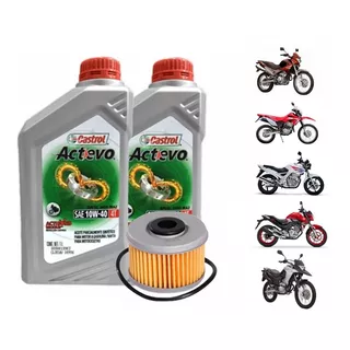 Kit Honda Tornado 250 Twister 250 Filtro Aceite + 10w40 Semi