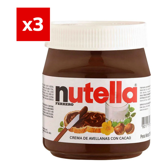 Pack De 3 Nutella 350 Gr